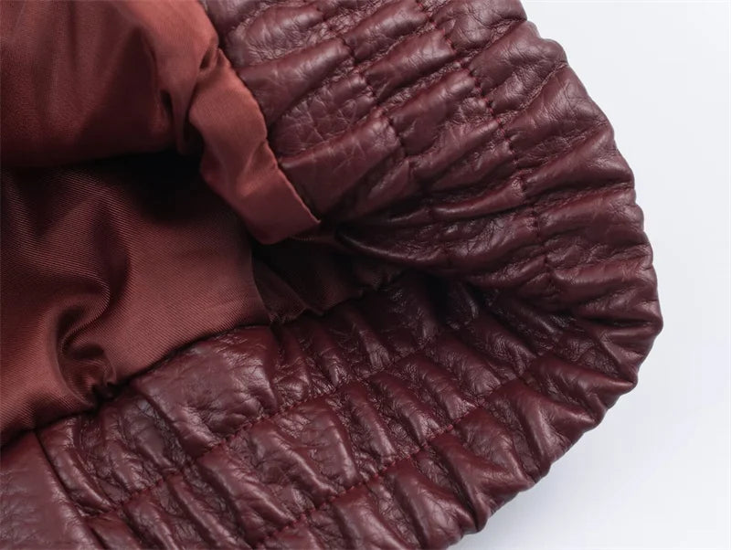 BLOC FAUX LEATHER JACKET