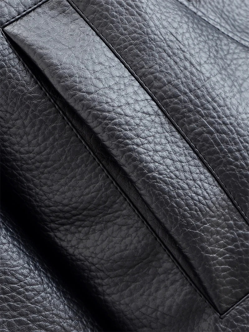 BLOC FAUX LEATHER JACKET