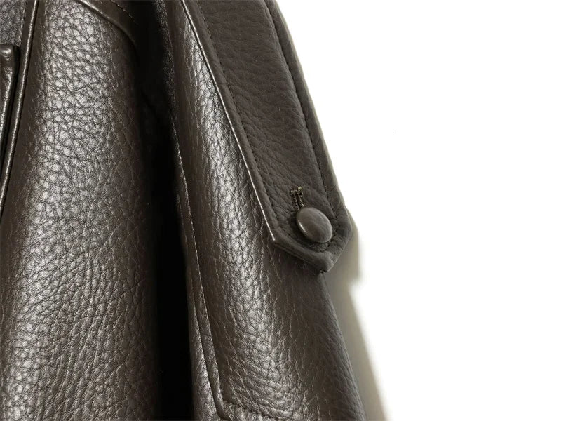 BLOC FAUX LEATHER JACKET