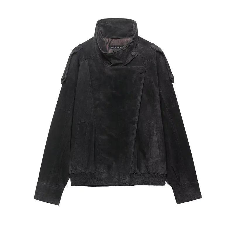 BLOC FAUX LEATHER JACKET