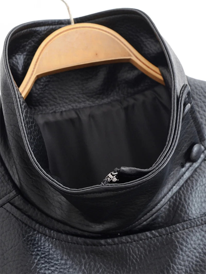 BLOC FAUX LEATHER JACKET