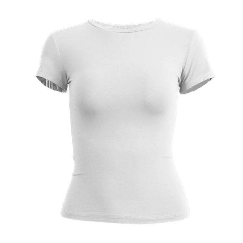 WOMEN’S Y2K SLIM FIT KNIT ESSENTIAL TEE