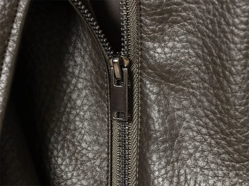 BLOC FAUX LEATHER JACKET