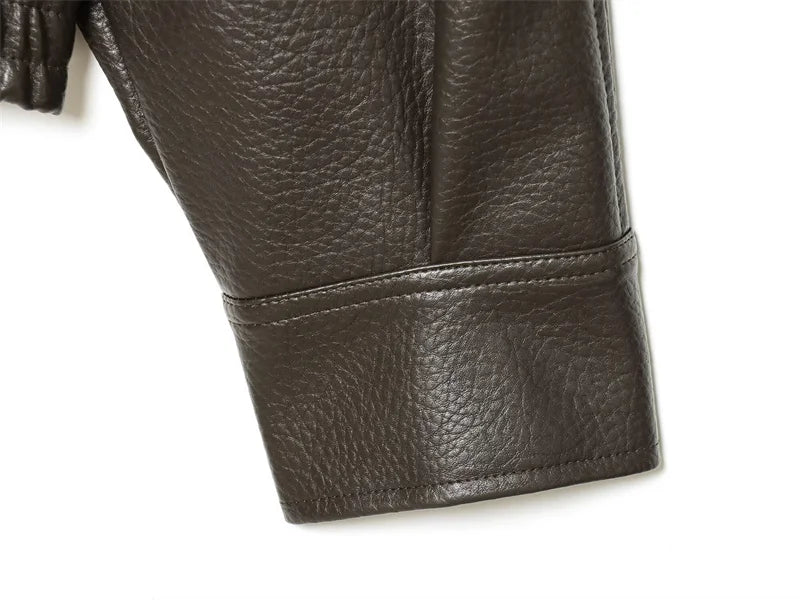 BLOC FAUX LEATHER JACKET