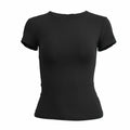 WOMEN’S Y2K SLIM FIT KNIT ESSENTIAL TEE