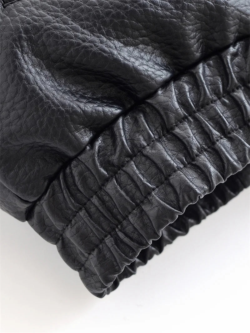 BLOC FAUX LEATHER JACKET